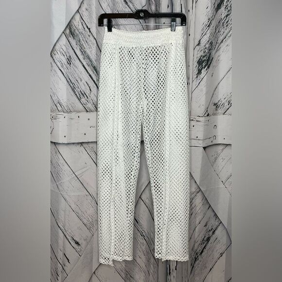 Ingear Coverup Pants White Mesh Open Leg Small - Picture 2 of 6